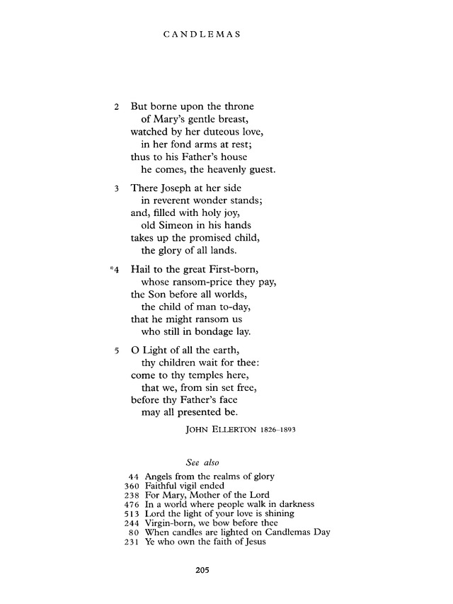 Common Praise: A new edition of Hymns Ancient and Modern page 205