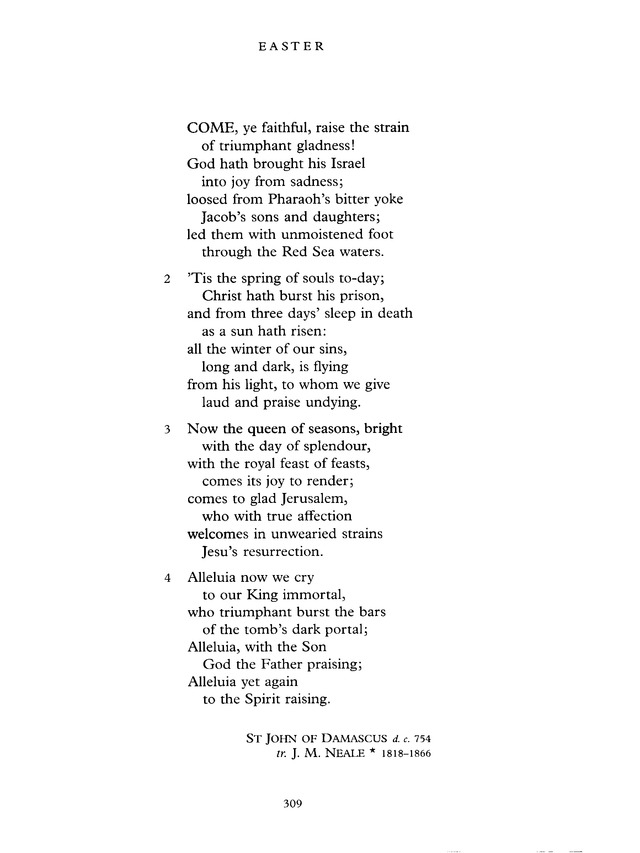 Common Praise: A new edition of Hymns Ancient and Modern page 309