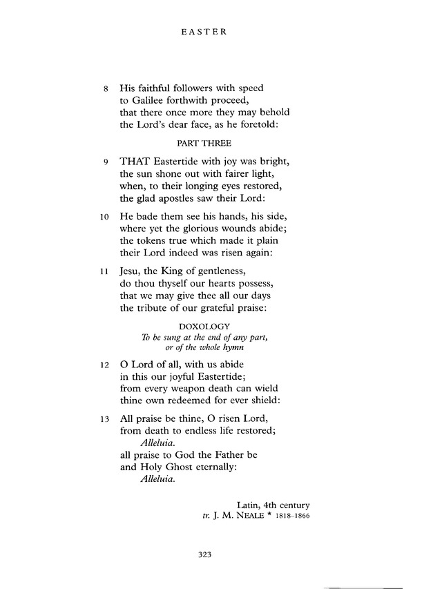 Common Praise: A new edition of Hymns Ancient and Modern page 323