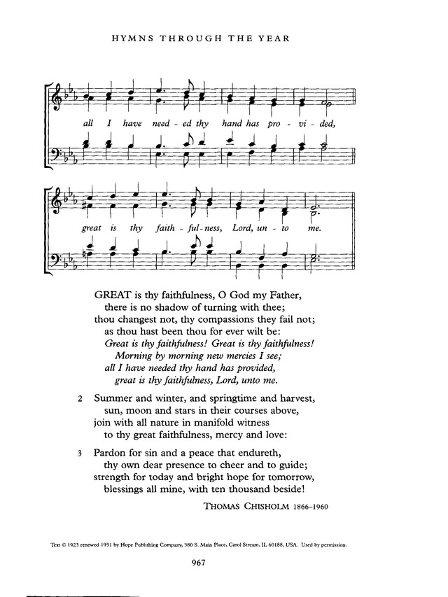 Common Praise: A new edition of Hymns Ancient and Modern page 968