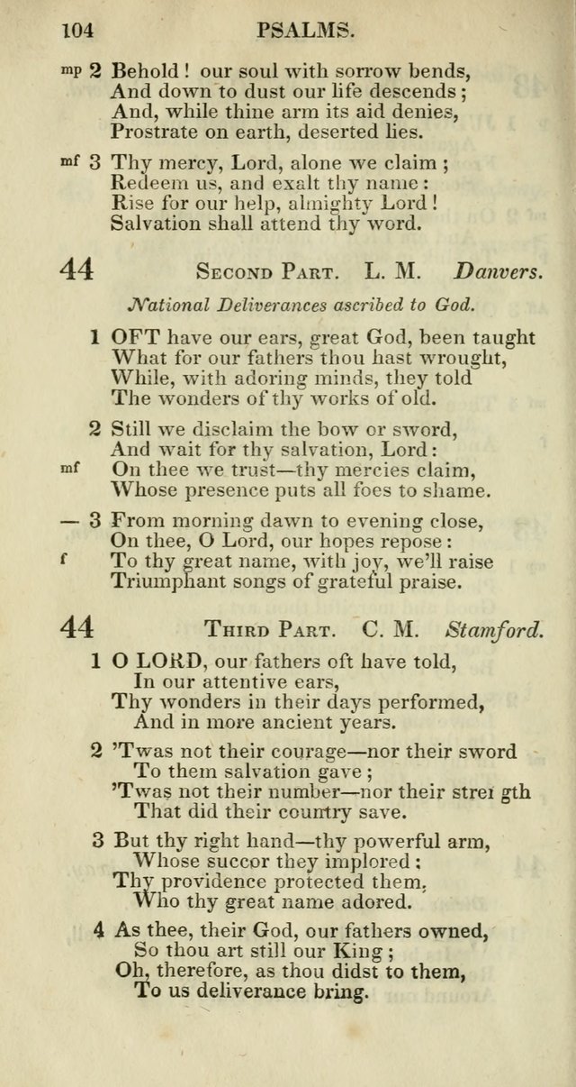 Church Psalmody: a Collection of Psalms and Hymns adapted to public worship page 107