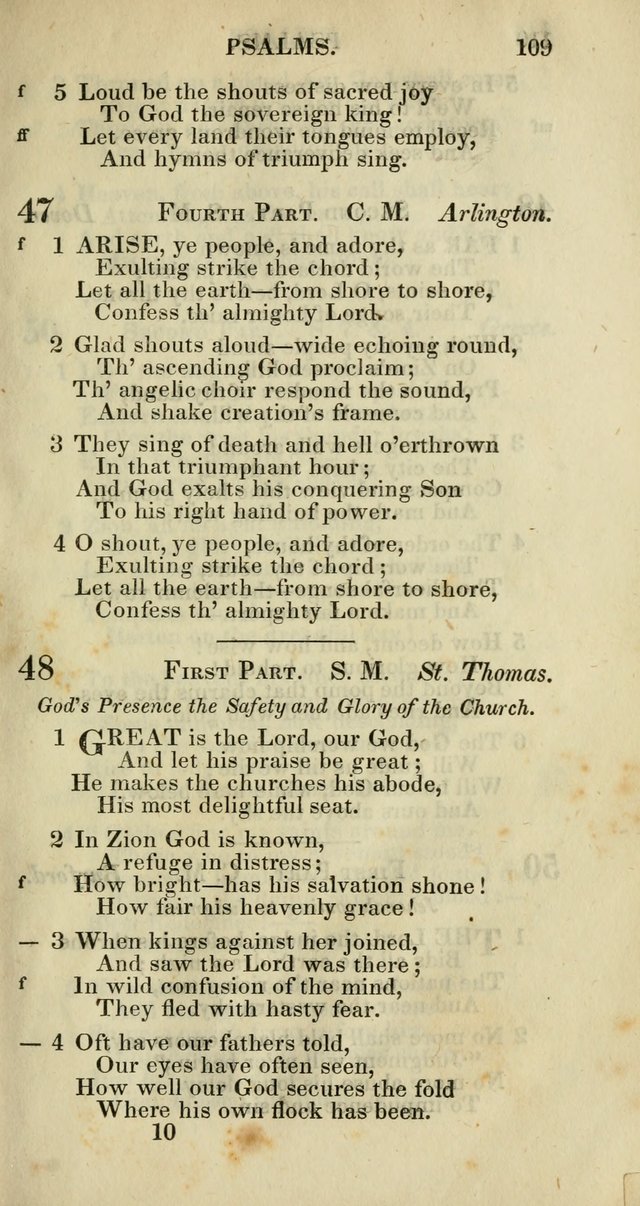 Church Psalmody: a Collection of Psalms and Hymns adapted to public worship page 112