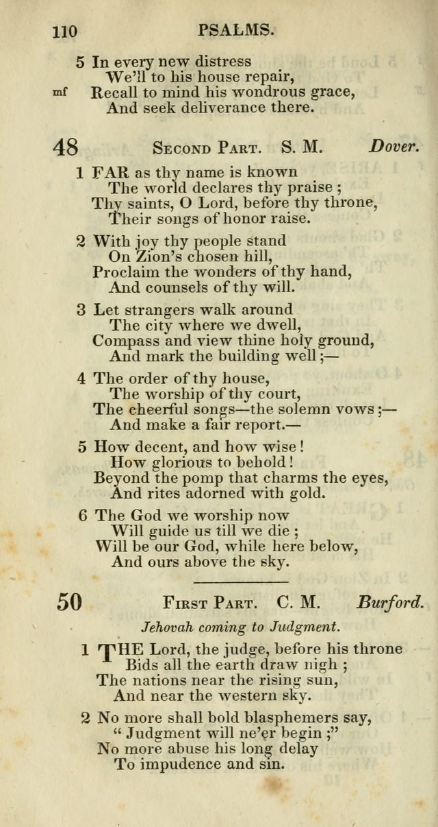 Church Psalmody: a Collection of Psalms and Hymns adapted to public worship page 113