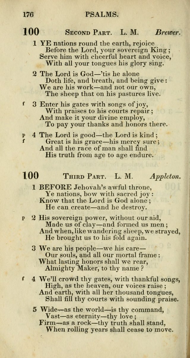 Church Psalmody: a Collection of Psalms and Hymns adapted to public worship page 179