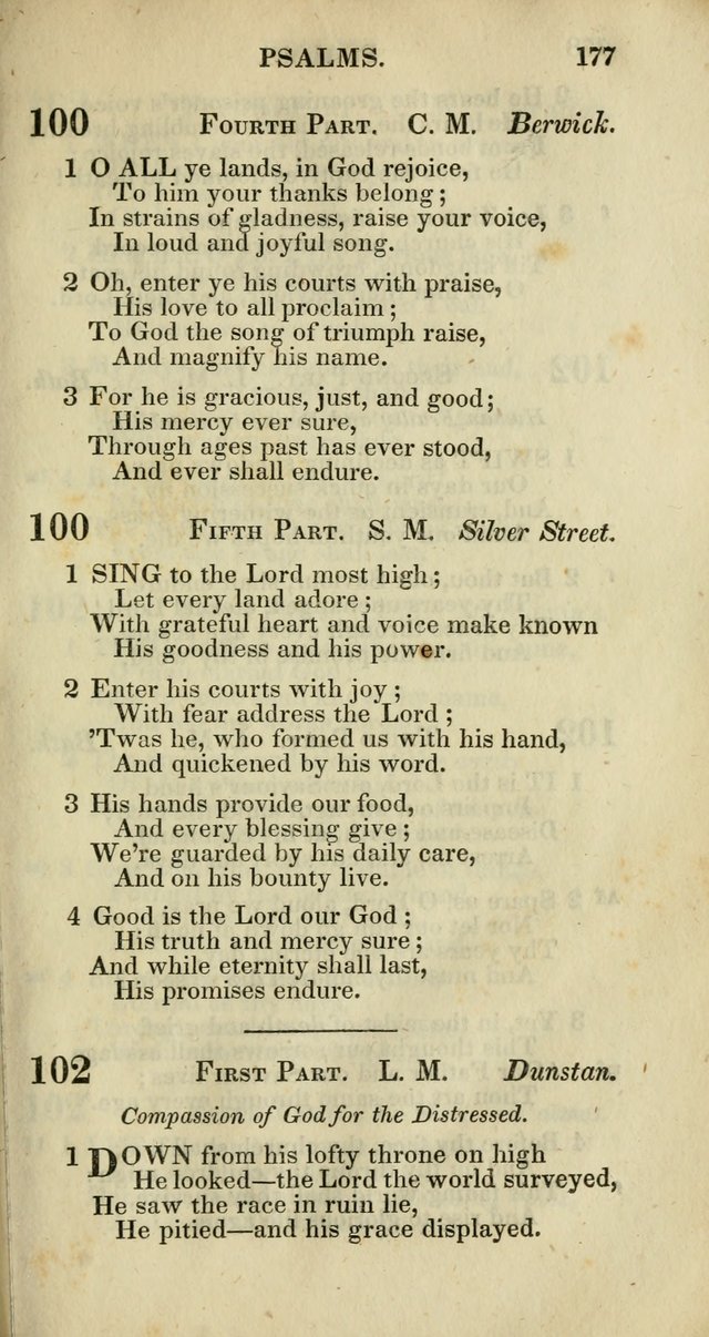 Church Psalmody: a Collection of Psalms and Hymns adapted to public worship page 180