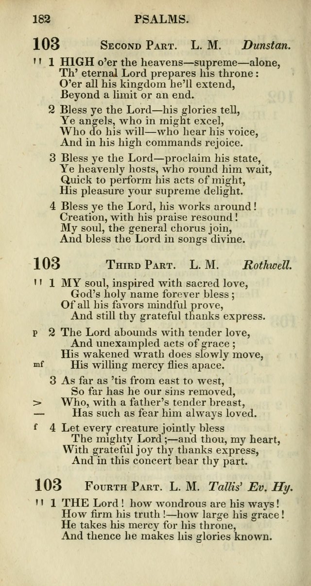 Church Psalmody: a Collection of Psalms and Hymns adapted to public worship page 185