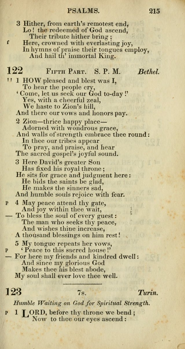 Church Psalmody: a Collection of Psalms and Hymns adapted to public worship page 218