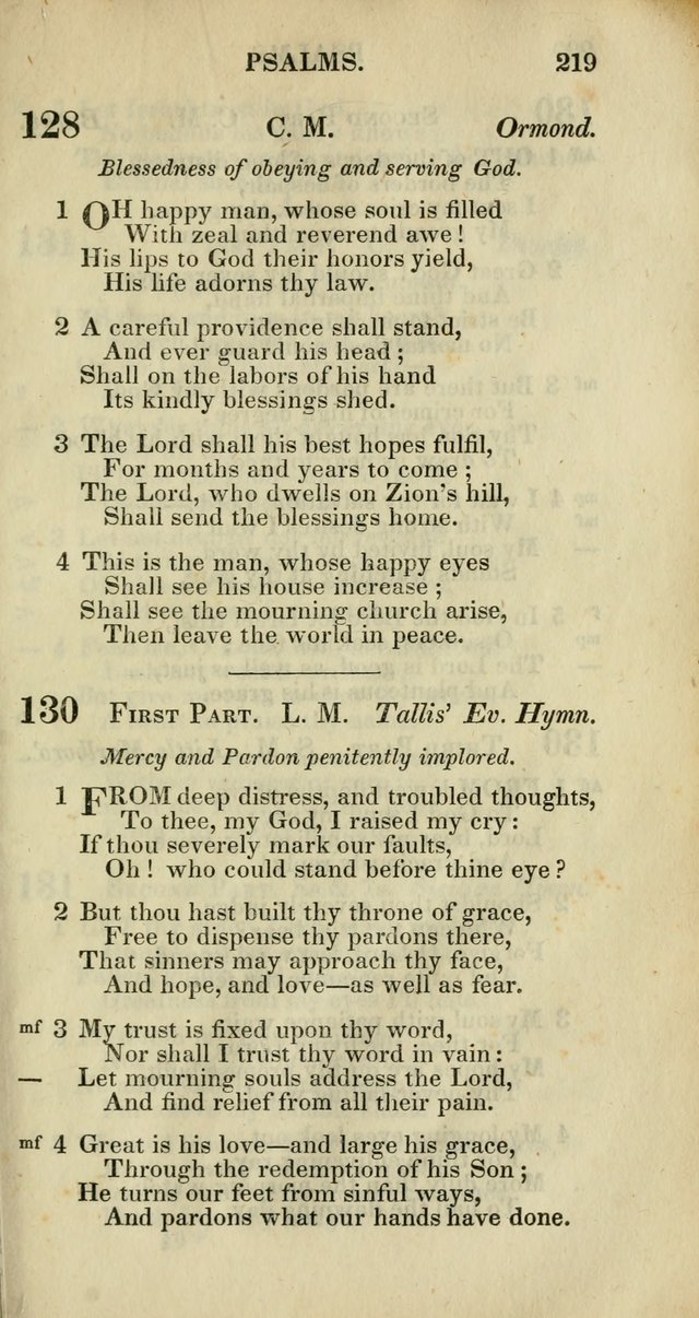 Church Psalmody: a Collection of Psalms and Hymns adapted to public worship page 222