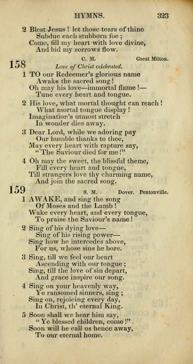 Church Psalmody: a Collection of Psalms and Hymns adapted to public worship page 326