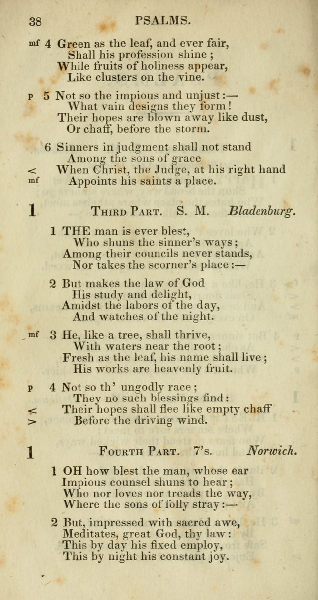 Church Psalmody: a Collection of Psalms and Hymns adapted to public worship page 41