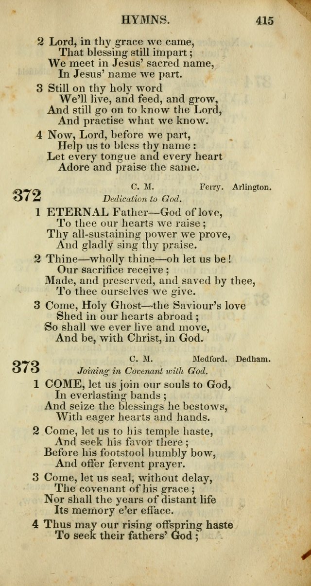 Church Psalmody: a Collection of Psalms and Hymns adapted to public worship page 418