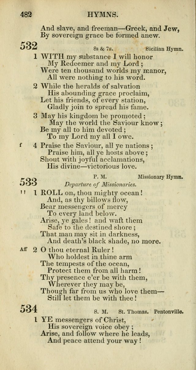 Church Psalmody: a Collection of Psalms and Hymns adapted to public worship page 485