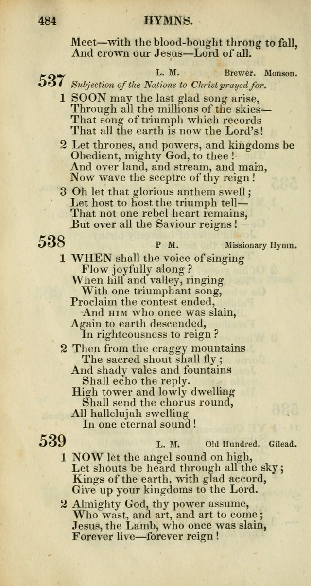 Church Psalmody: a Collection of Psalms and Hymns adapted to public worship page 487