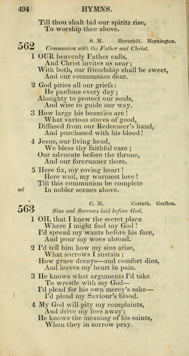 Church Psalmody: a Collection of Psalms and Hymns adapted to public worship page 497