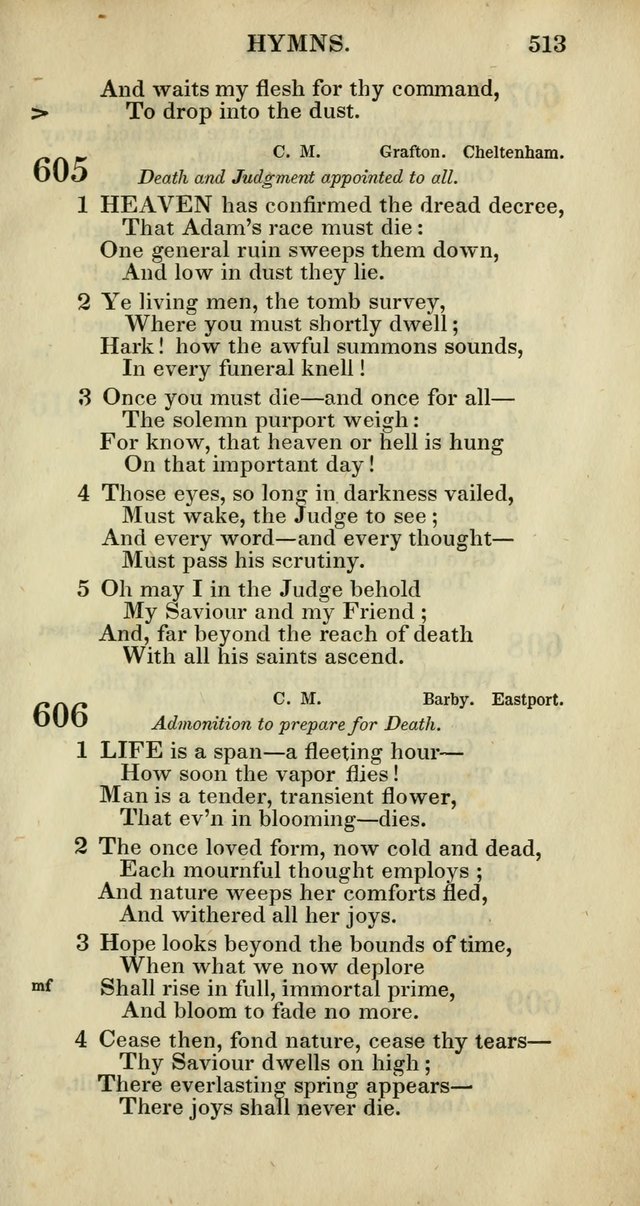 Church Psalmody: a Collection of Psalms and Hymns adapted to public worship page 516