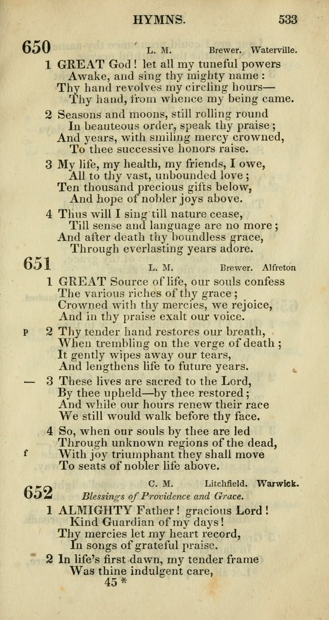 Church Psalmody: a Collection of Psalms and Hymns adapted to public worship page 536