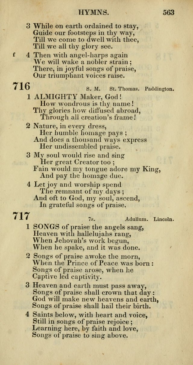 Church Psalmody: a Collection of Psalms and Hymns adapted to public worship page 566