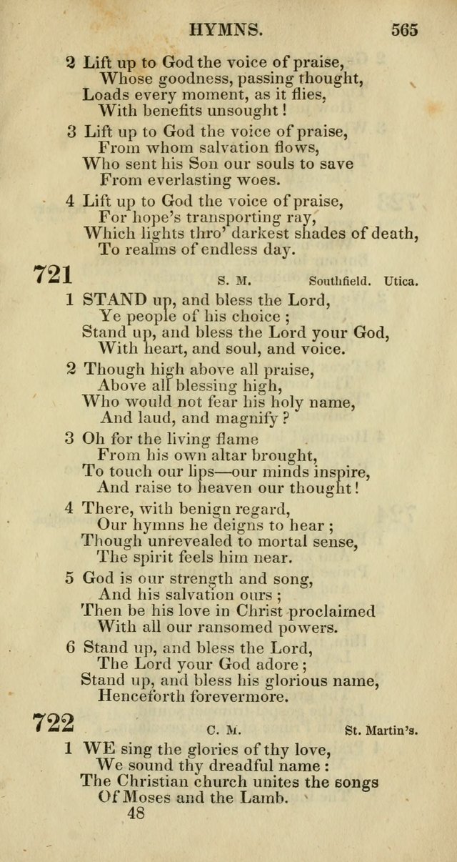 Church Psalmody: a Collection of Psalms and Hymns adapted to public worship page 568