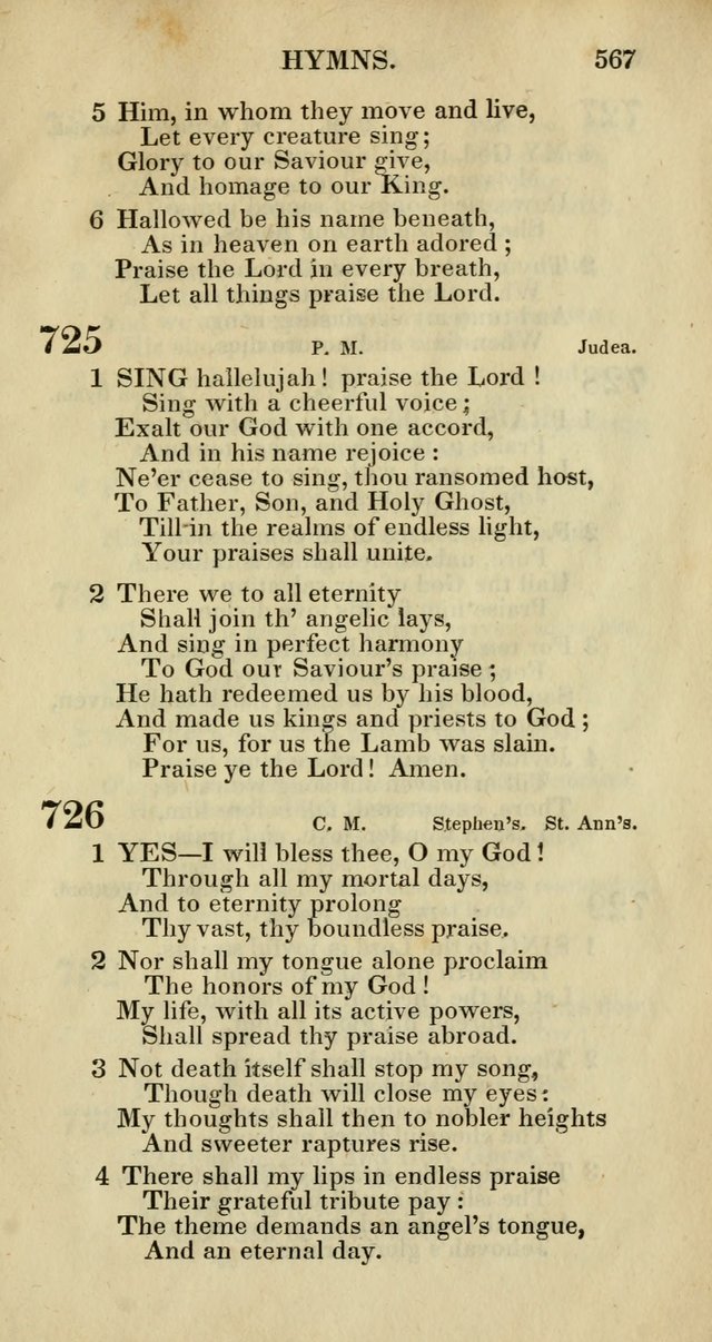 Church Psalmody: a Collection of Psalms and Hymns adapted to public worship page 570