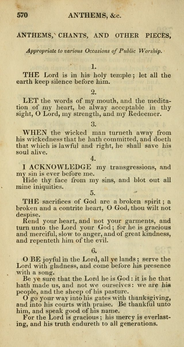 Church Psalmody: a Collection of Psalms and Hymns adapted to public worship page 573