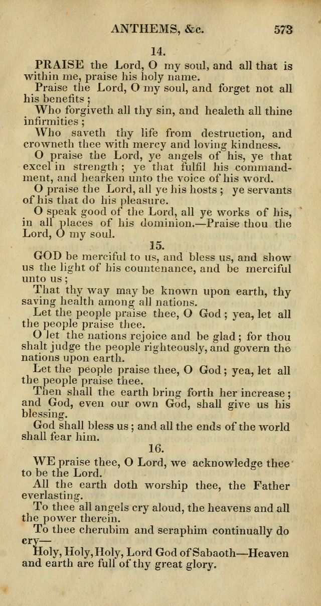 Church Psalmody: a Collection of Psalms and Hymns adapted to public worship page 576