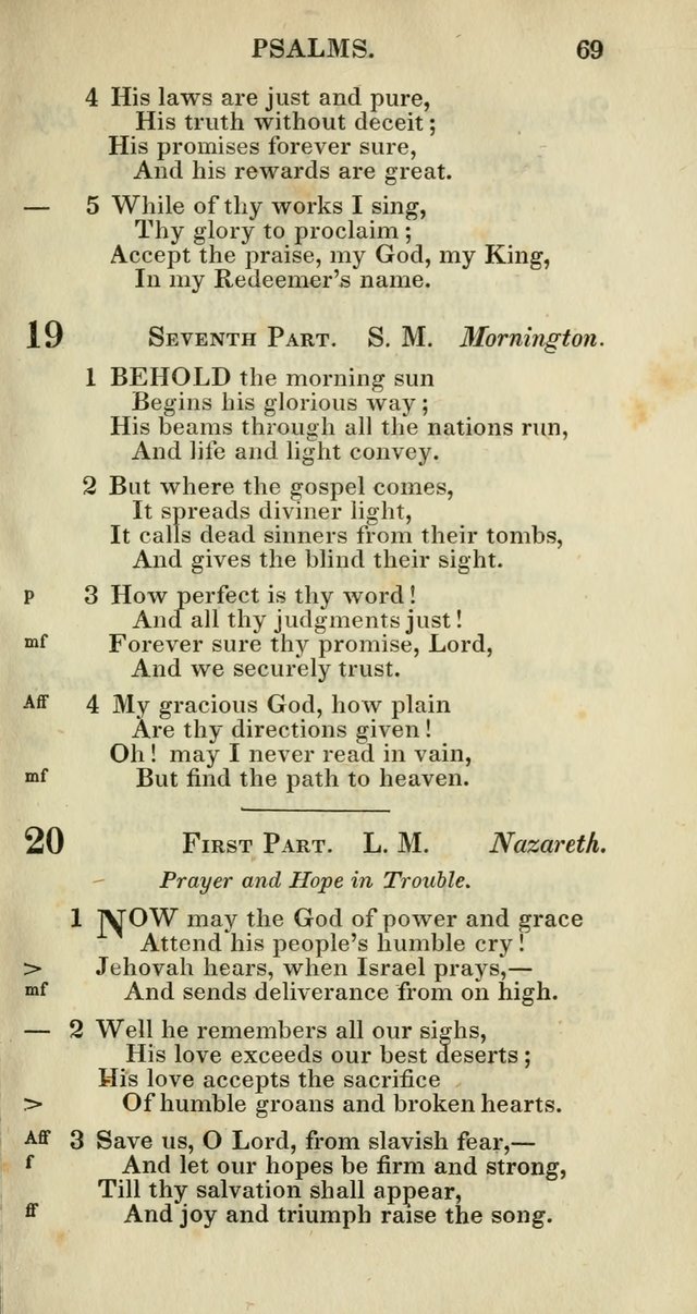 Church Psalmody: a Collection of Psalms and Hymns adapted to public worship page 72