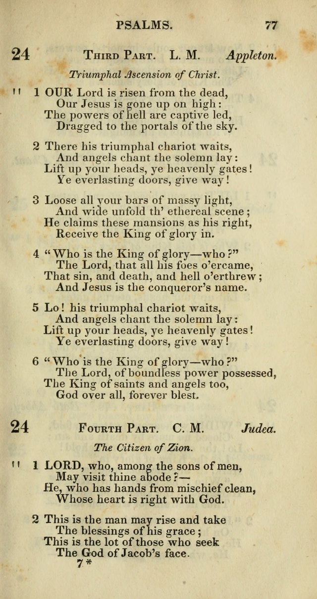 Church Psalmody: a Collection of Psalms and Hymns adapted to public worship page 80