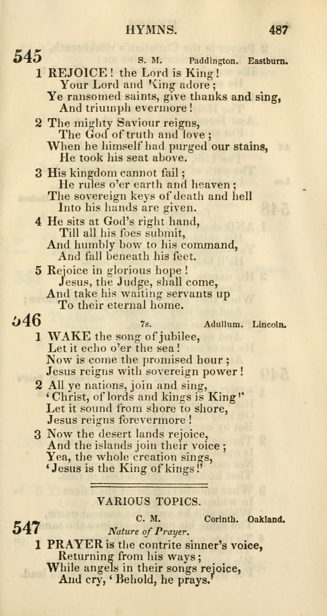 Church Psalmody: a Collection of Psalms and Hymns Adapted to Public Worship page 492