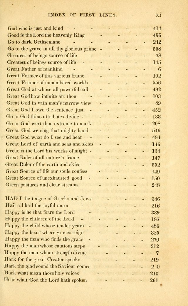 A Collection of Psalms and Hymns for Christian Worship page xviii