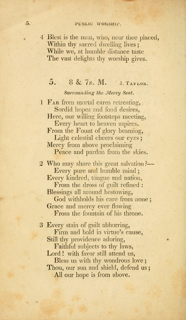 A Collection of Psalms and Hymns for Christian Worship. (3rd ed.) page 4