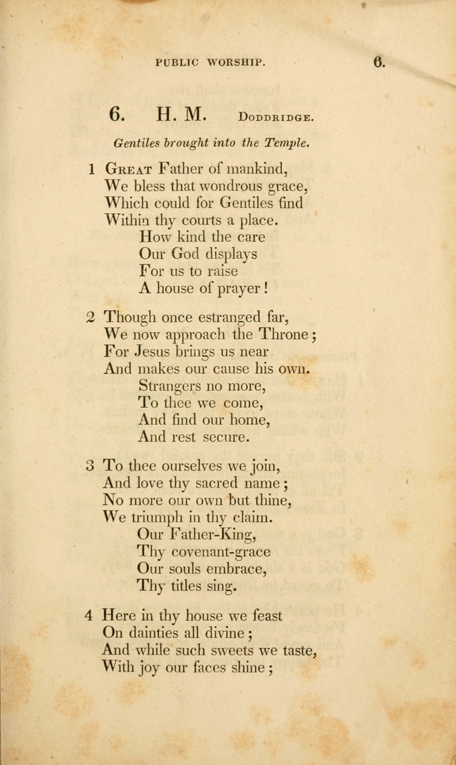 A Collection of Psalms and Hymns for Christian Worship. (3rd ed.) page 5