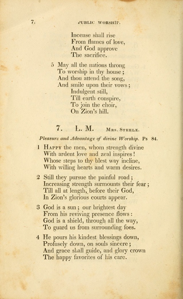 A Collection of Psalms and Hymns for Christian Worship. (3rd ed.) page 6