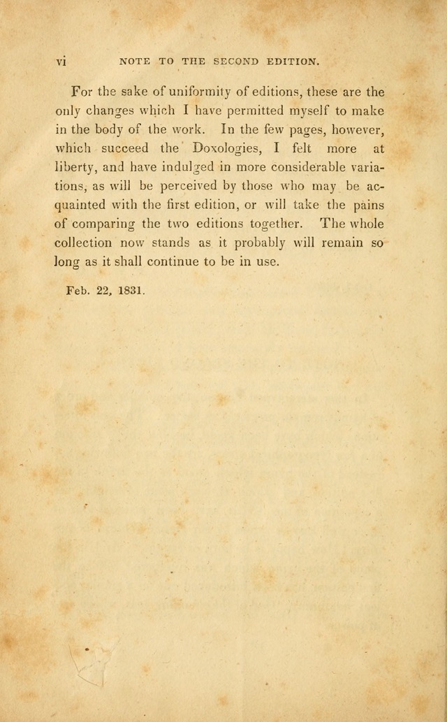 A Collection of Psalms and Hymns for Christian Worship. (3rd ed.) page x