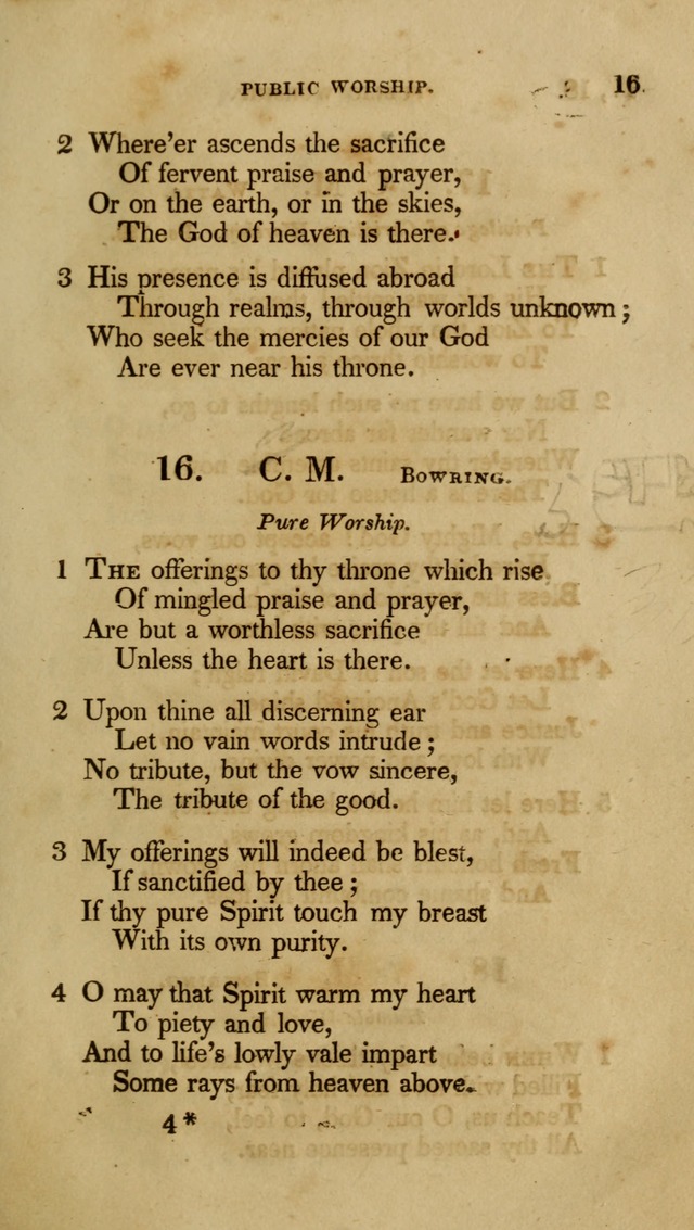 A Collection of Psalms and Hymns for Christian Worship (6th ed.) page 13