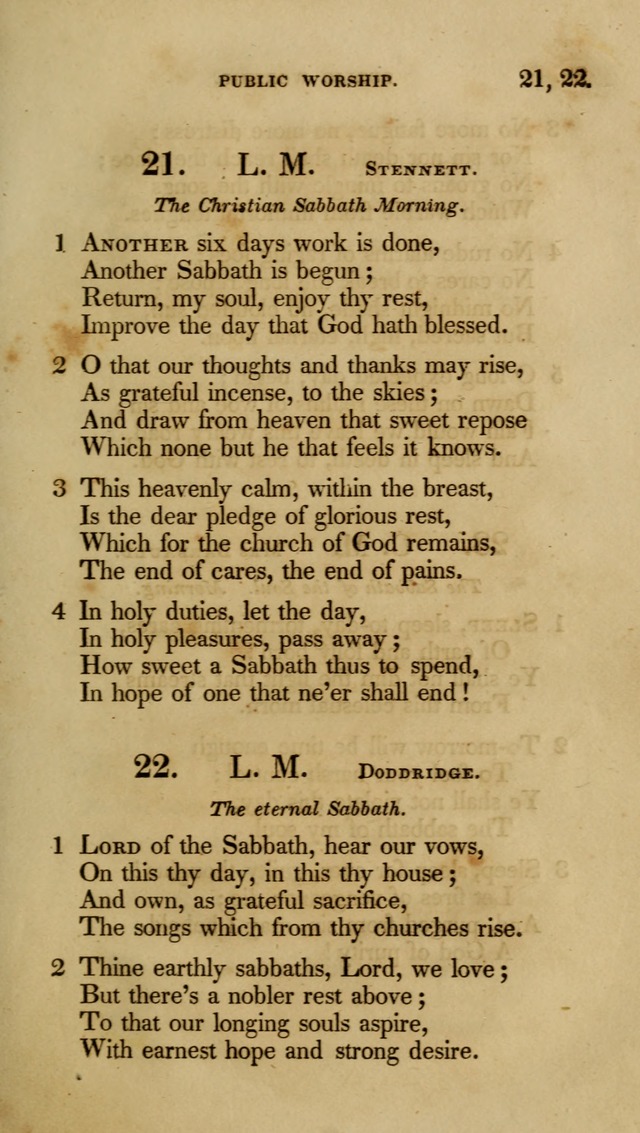 A Collection of Psalms and Hymns for Christian Worship (6th ed.) page 17