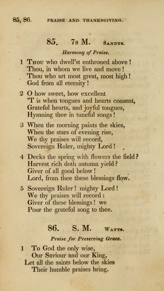 A Collection of Psalms and Hymns for Christian Worship (6th ed.) page 62