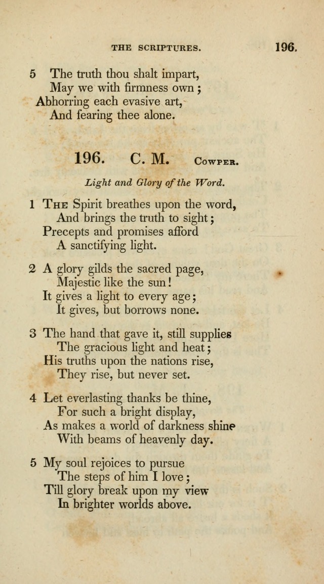 A Collection of Psalms and Hymns for Christian Worship (10th ed.) page 147