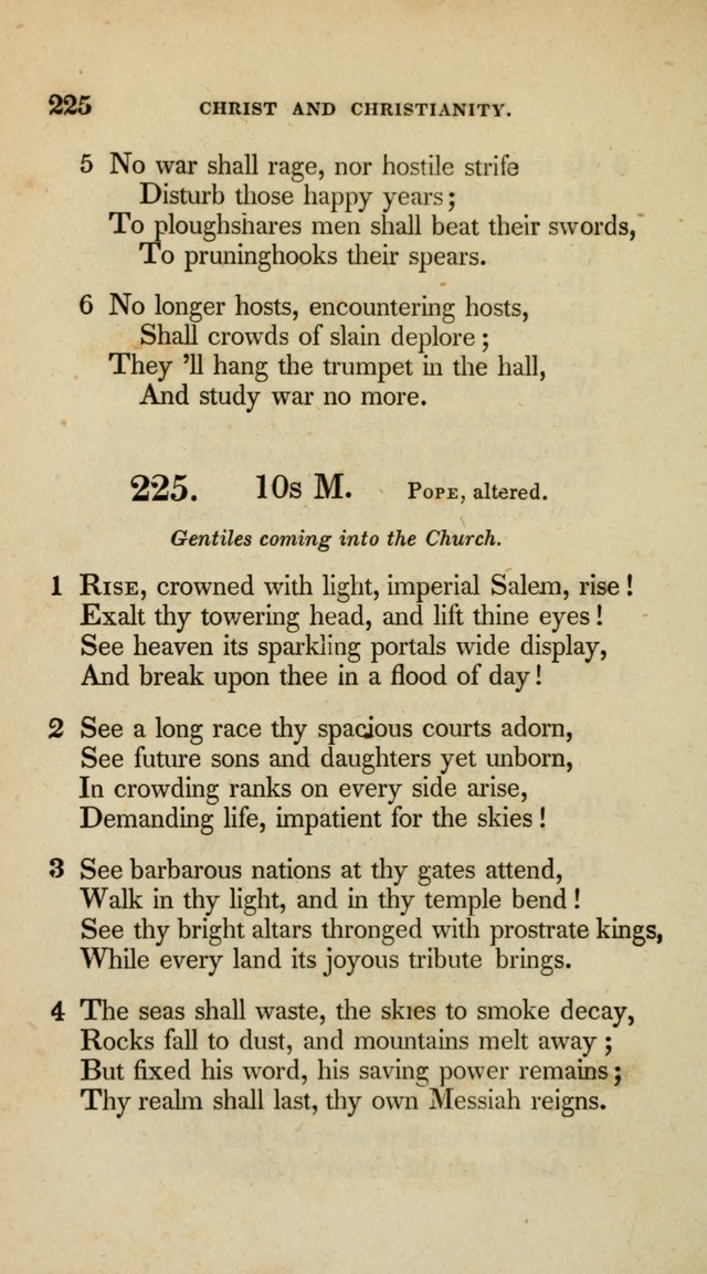 A Collection of Psalms and Hymns for Christian Worship (10th ed.) page 168