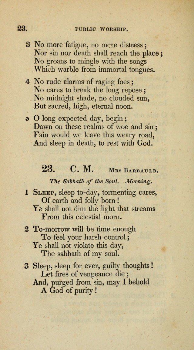 A Collection of Psalms and Hymns for Christian Worship (10th ed.) page 18