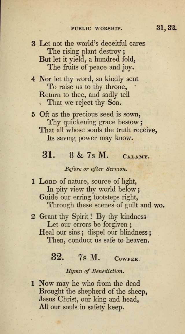 A Collection of Psalms and Hymns for Christian Worship (10th ed.) page 23