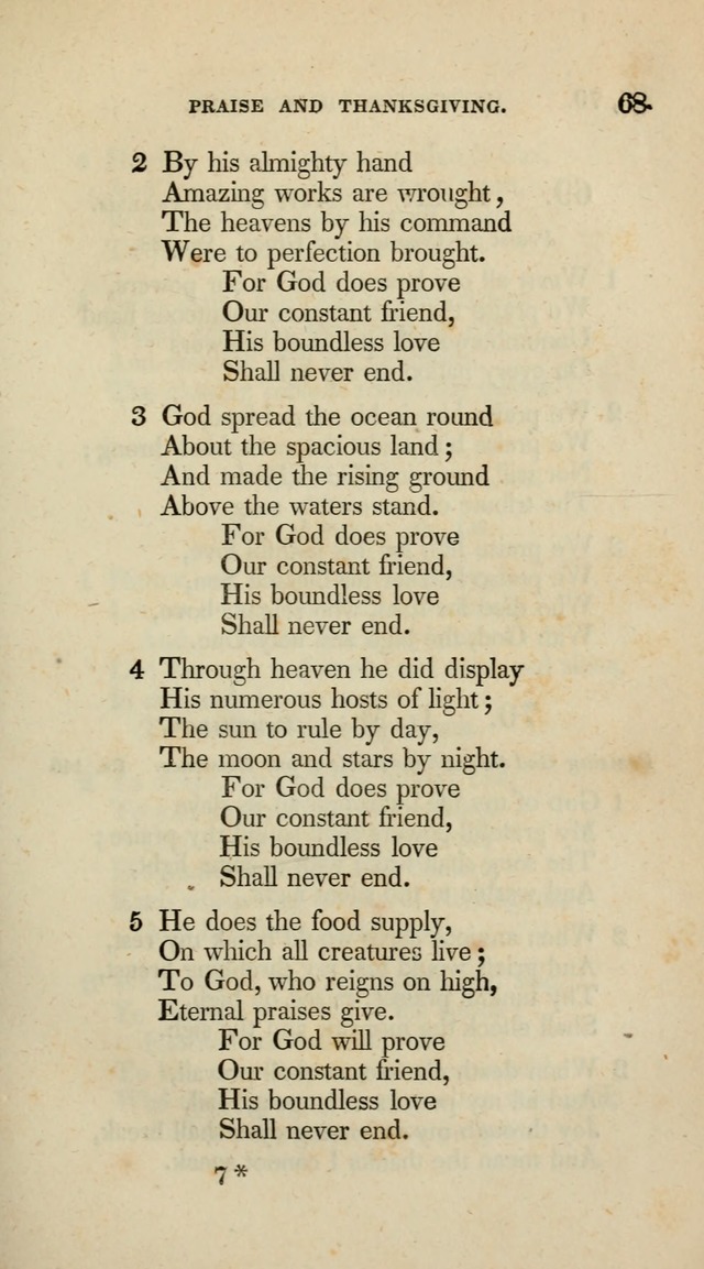 A Collection of Psalms and Hymns for Christian Worship (10th ed.) page 49