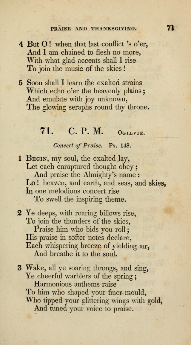 A Collection of Psalms and Hymns for Christian Worship (10th ed.) page 51