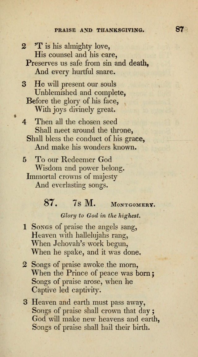 A Collection of Psalms and Hymns for Christian Worship (10th ed.) page 63