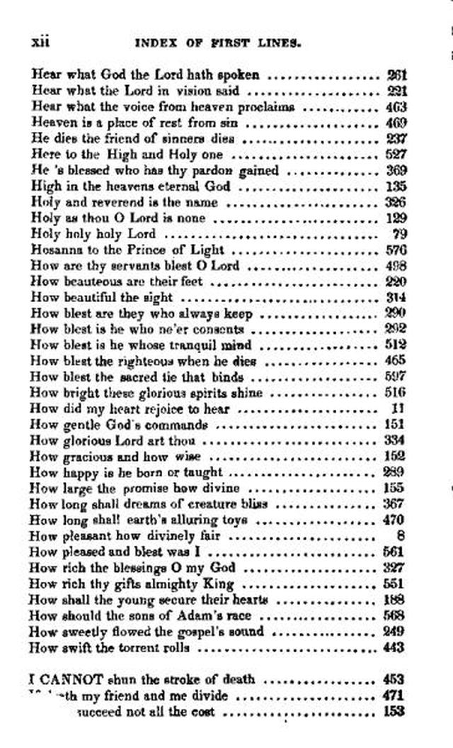 A Collection of Psalms and Hymns for Christian Worship. 16th ed. page xix