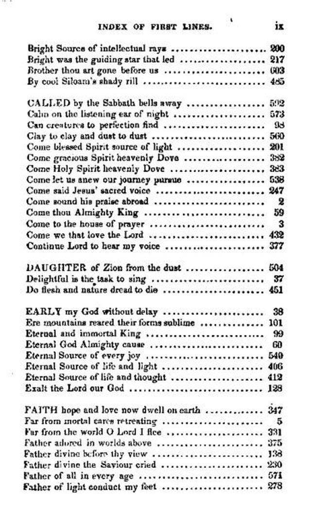 A Collection of Psalms and Hymns for Christian Worship. 16th ed. page xvi