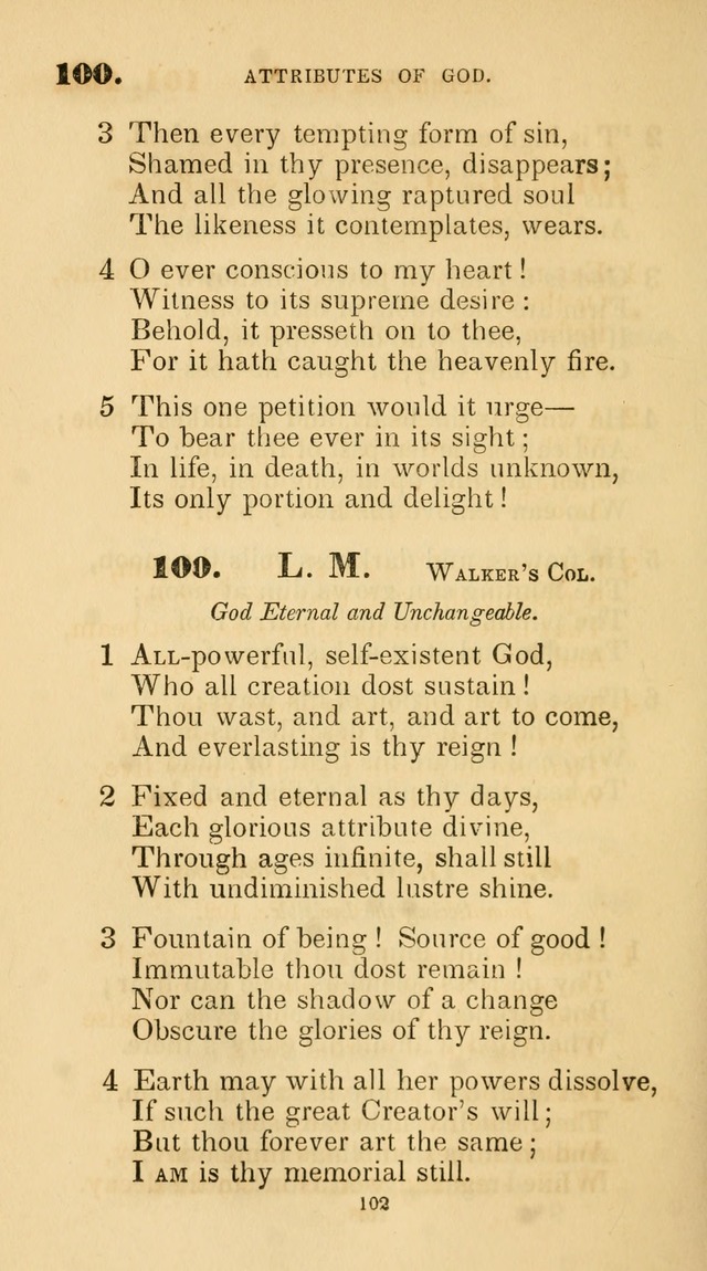 A Collection of Psalms and Hymns for Christian Worship. (45th ed.) page 102