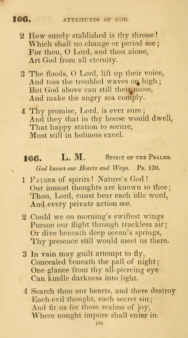 A Collection of Psalms and Hymns for Christian Worship. (45th ed.) page 106