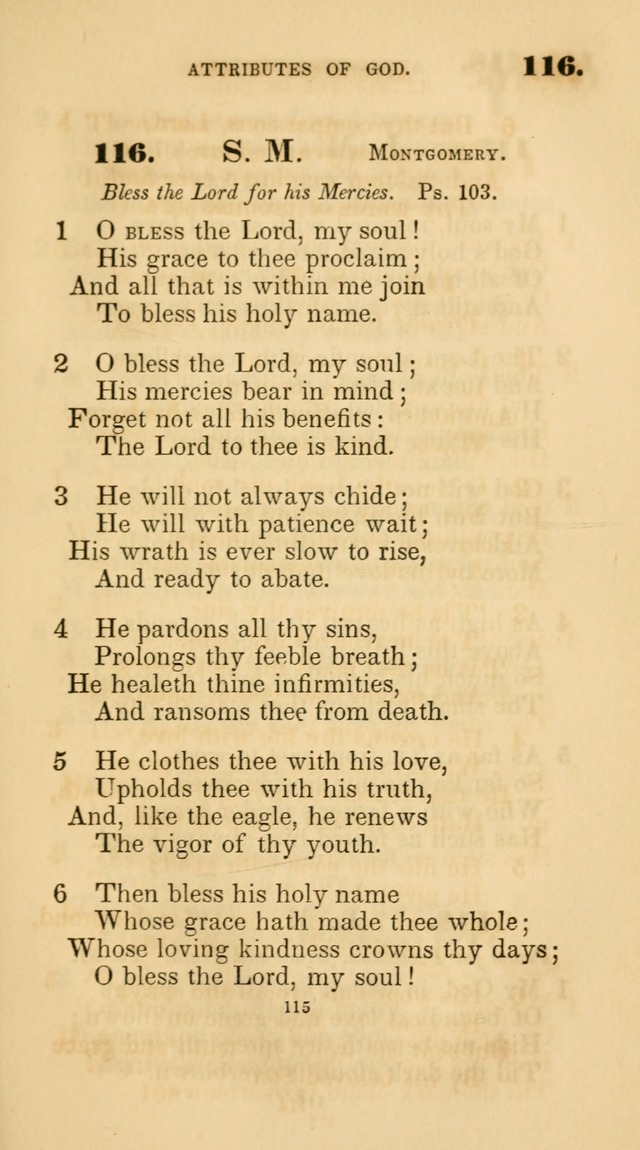 A Collection of Psalms and Hymns for Christian Worship. (45th ed.) page 115