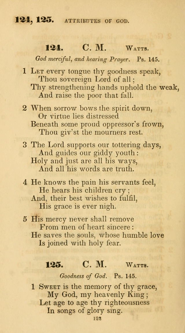 A Collection of Psalms and Hymns for Christian Worship. (45th ed.) page 122