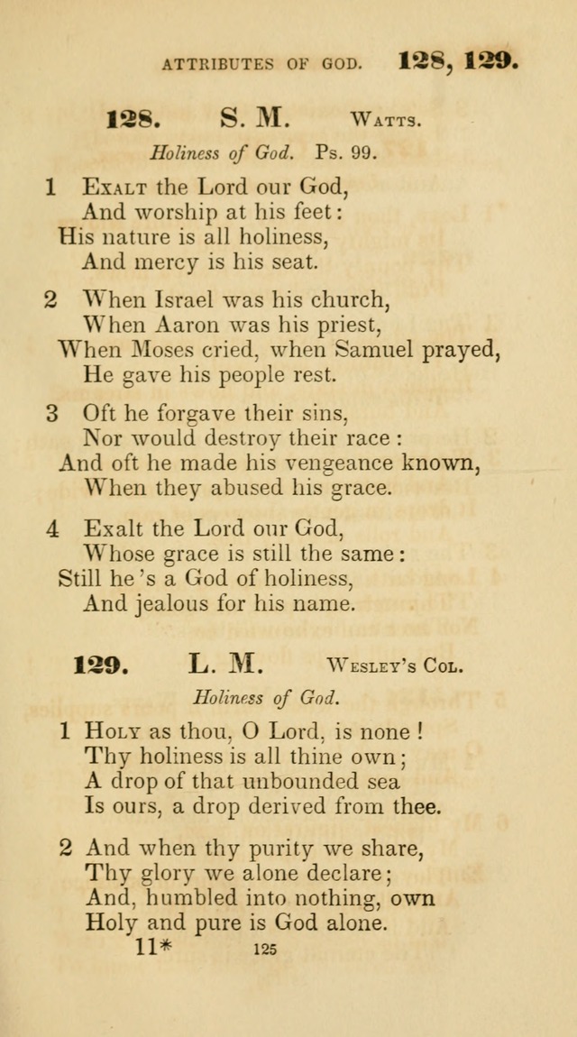 A Collection of Psalms and Hymns for Christian Worship. (45th ed.) page 125